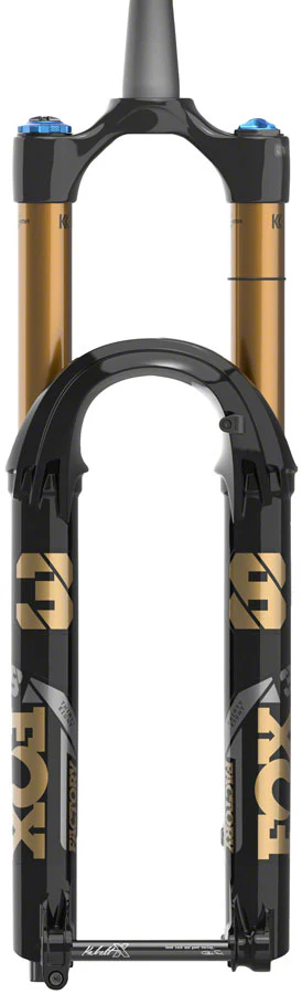 FOX 38 Factory Suspension Fork - 27.5" 170 mm 15 x 110 mm Kabolt-X 44mm Offset GRIP X2 Damper 58HT Shiny BLK - Image 2