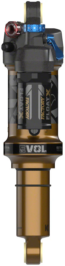 FOX FLOAT X Factory Rear Shock - Metric 230 x 60 mm 0.2 Spacer 2-Position Lever EVOL LV Kashima Coat - Image 2
