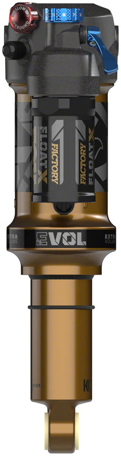 FOX FLOAT X Factory Rear Shock - Trunnion Metric 185 x 55 mm 0.4 Spacer 2-Position Lever EVOL LV Kashima Coat - Image 2