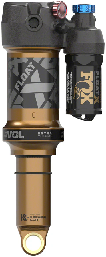 FOX FLOAT X Factory Rear Shock - Trunnion Metric 185 x 55 mm 0.4 Spacer 2-Position Lever EVOL LV Kashima Coat - Image 3