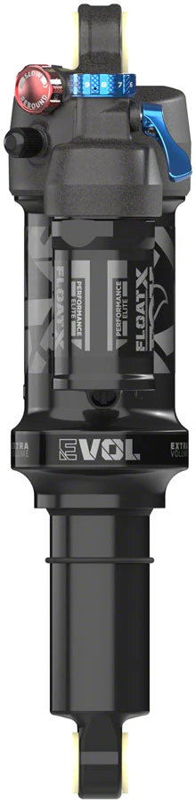 FOX FLOAT X Performance Elite Rear Shock - Metric 210 x 55 mm 0.4 Spacer 2-Position Lever EVOL LV BLK Anodized - Image 2