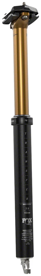 FOX Transfer Factory Dropper Seatpost - 31.6 mm 120 mm Internal Routing Kashima Coat