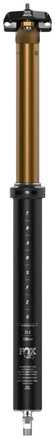 FOX Transfer Factory Dropper Seatpost - 31.6 mm 240 mm Internal Routing Kashima Coat - Image 2