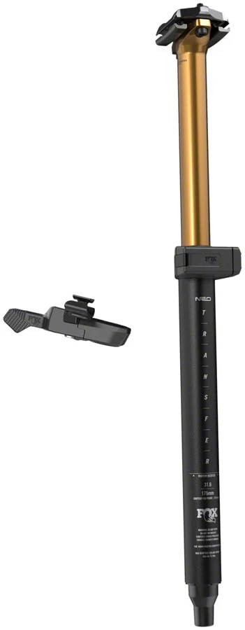 FOX Transfer Neo Factory Series Wireless Dropper Seatpost - 31.6 mm 175 mm Internal Routing Kashima Coat
