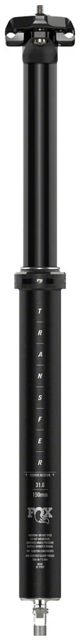 FOX Transfer Performance Elite Dropper Seatpost - 34.9 mm 120 mm Internal Routing Anodized BLK - Image 2