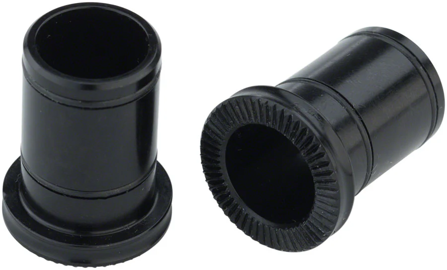 Front Hub Conversion Caps: 12mm Thru-Axle Black