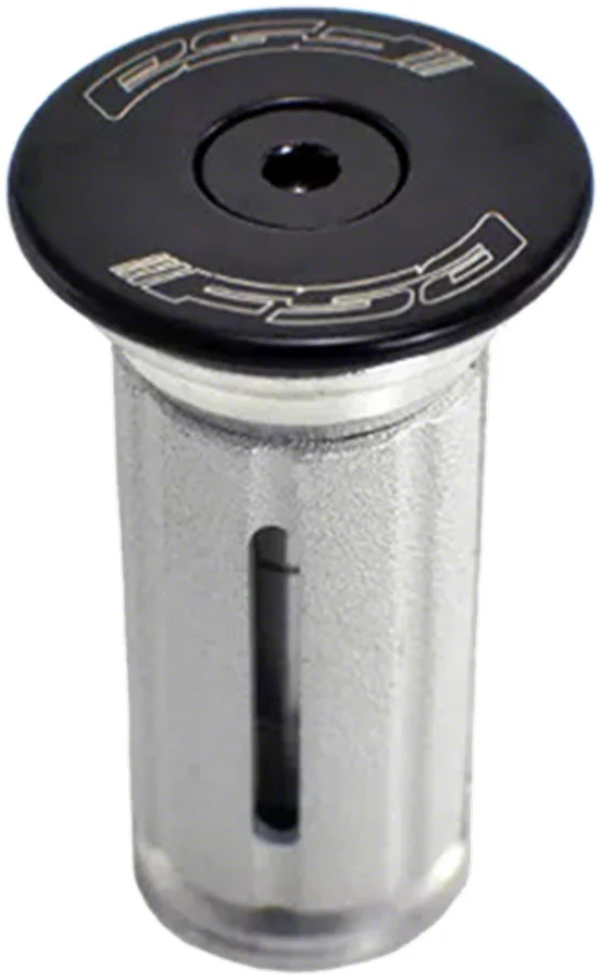 Full Speed Ahead TH-881-1 Compressor Expander Plug Top Cap - 1-1/8" Aluminum Top Cap For Carbon Steerer Tubes BLK