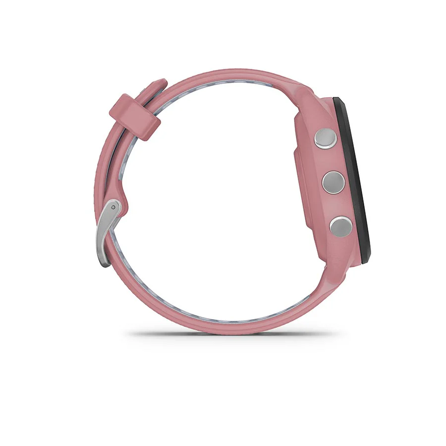 Garmin Forerunner 265S Music Watch Watch Color: Light Pink Wristband: Light Pink/Powder Grey - Silicone