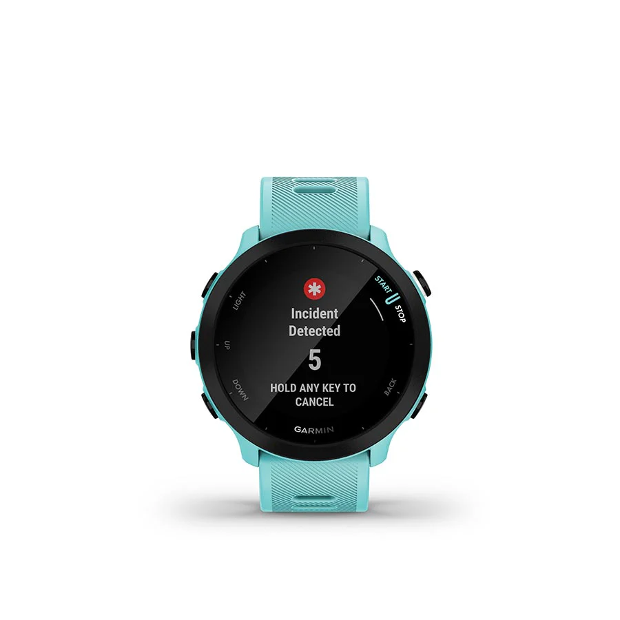 Garmin Forerunner 55 Watch Watch Color: Aqua Wristband: Aqua - Silicone