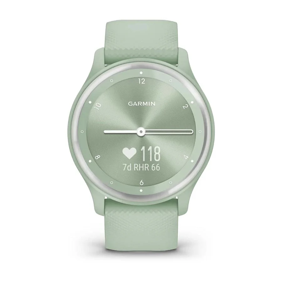 Garmin vivomove Sport Watch Watch Color: Cool Mint Wristband: Cool Mint - Silicone