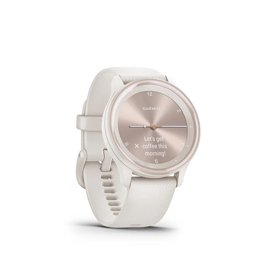 Garmin vivomove Sport Watch Watch Color: Ivory Wristband: Ivory - Silicone