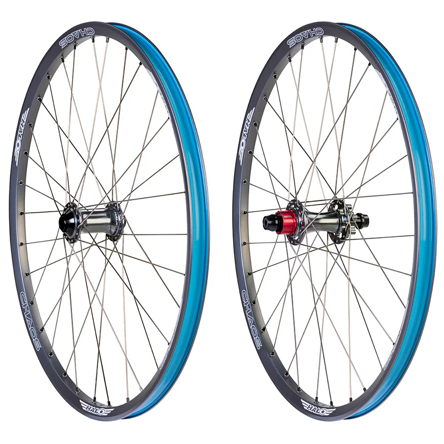 Halo Chaos 26" Dirt Jump Wheelset Gray