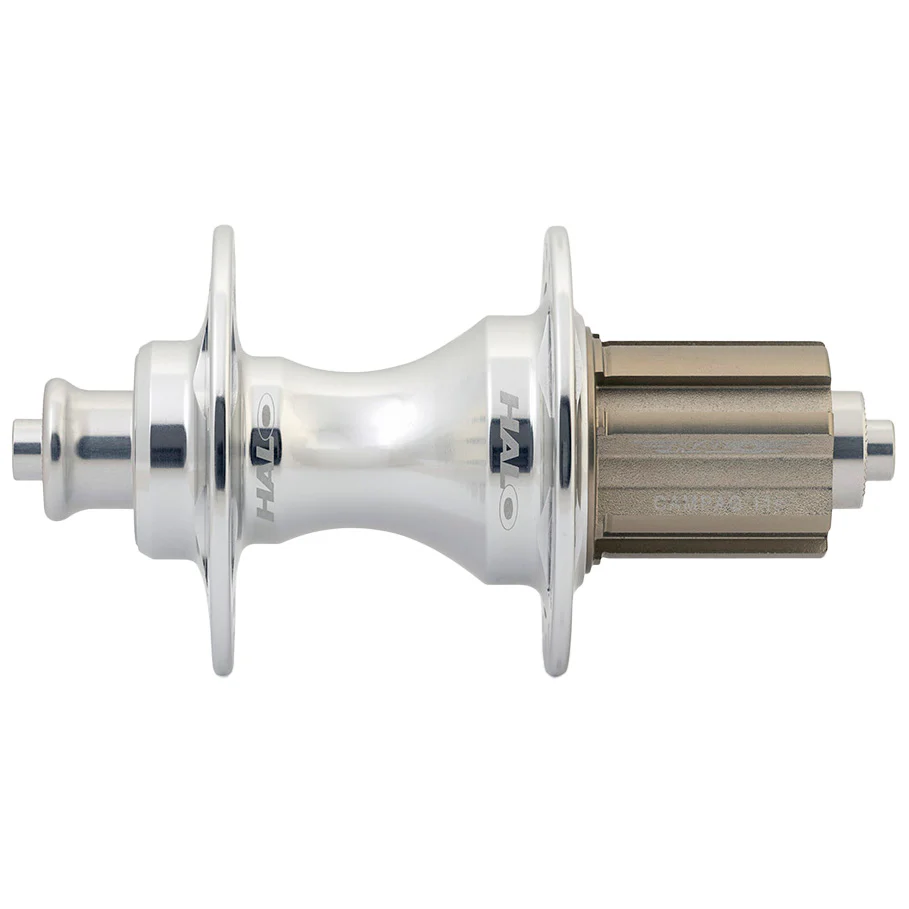 Halo Retro 6-Drive Road Rear Hub 32h Polished Silver