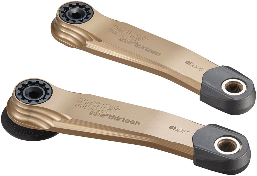 e*thirteen Helix Race Alloy e*spec Crank Arm Set - BOSCH Gen4-Brose S Mag-TQ HPR50 26.5mm Offset 165mm Self Extractor BLK