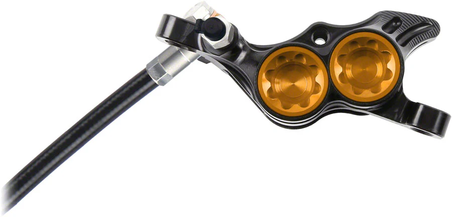 Hope Tech 4 E4 Disc Brake and Lever Set - Rear Hydraulic Post Mount Bronze - Image 3
