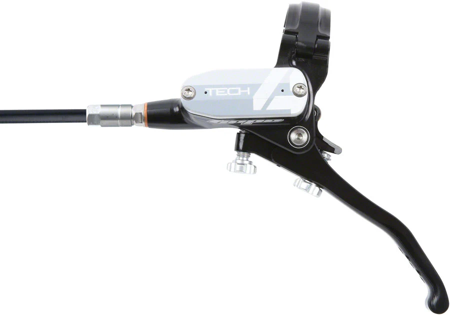 Hope Tech 4 E4 Disc Brake and Lever Set - Rear Hydraulic Post Mount Silver - Image 2