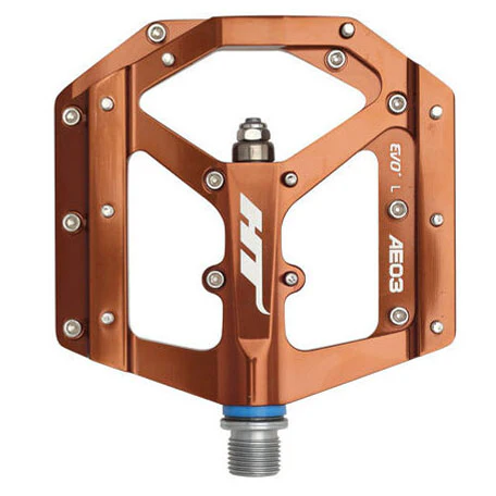 HT Pedals AE03 Evo+ Platform Pedals CrMo - Root Beer