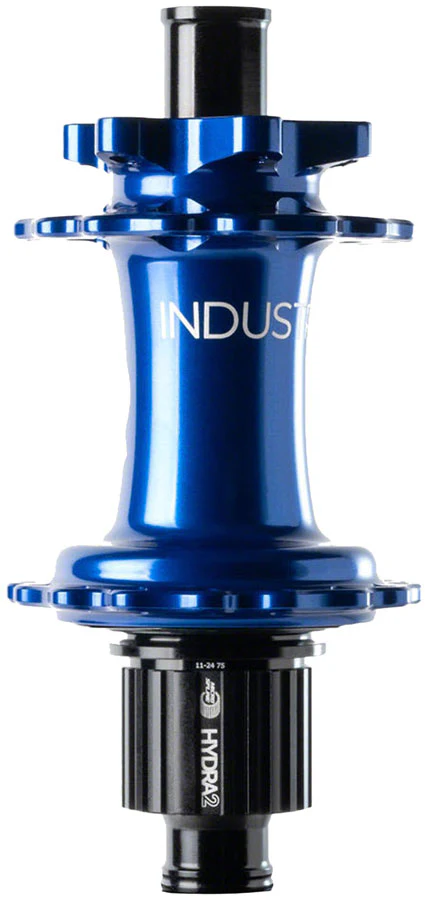 Industry Nine Hydra 2 Classic Rear Hub - 12 x 148mm 6-Bolt Micro Spline Blue 32H - Image 2