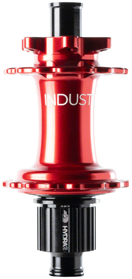 Industry Nine Hydra 2 Classic Rear Hub - 12 x 148mm 6-Bolt Micro Spline Red 28H - Image 2