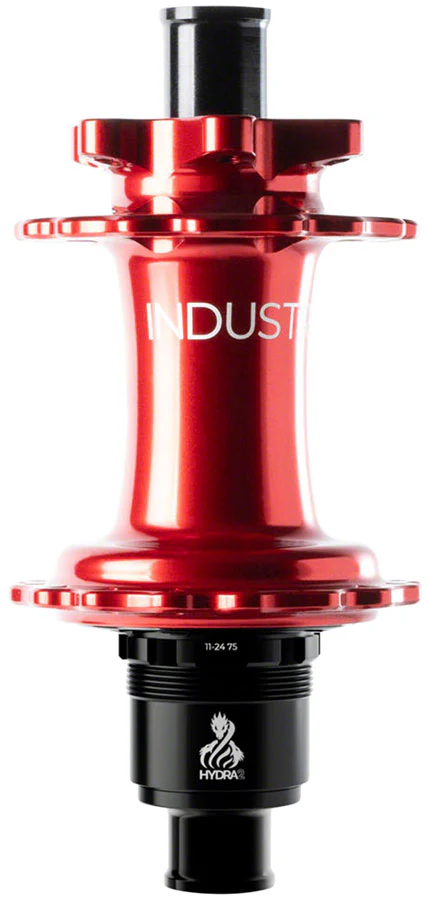 Industry Nine Hydra 2 Classic Rear Hub - 12 x 148mm 6-Bolt XD Red 28H - Image 2