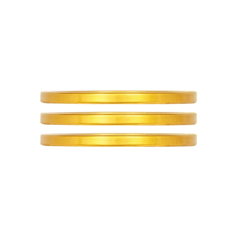 Industry Nine iRiX Headset Spacer 1-1/8'' Height: 2.5mm Aluminum Gold 3pcs