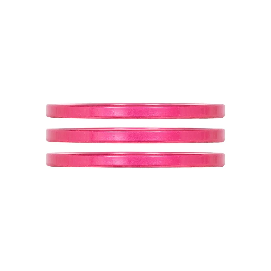 Industry Nine iRiX Headset Spacer 1-1/8'' Height: 2.5mm Aluminum Pink 3pcs