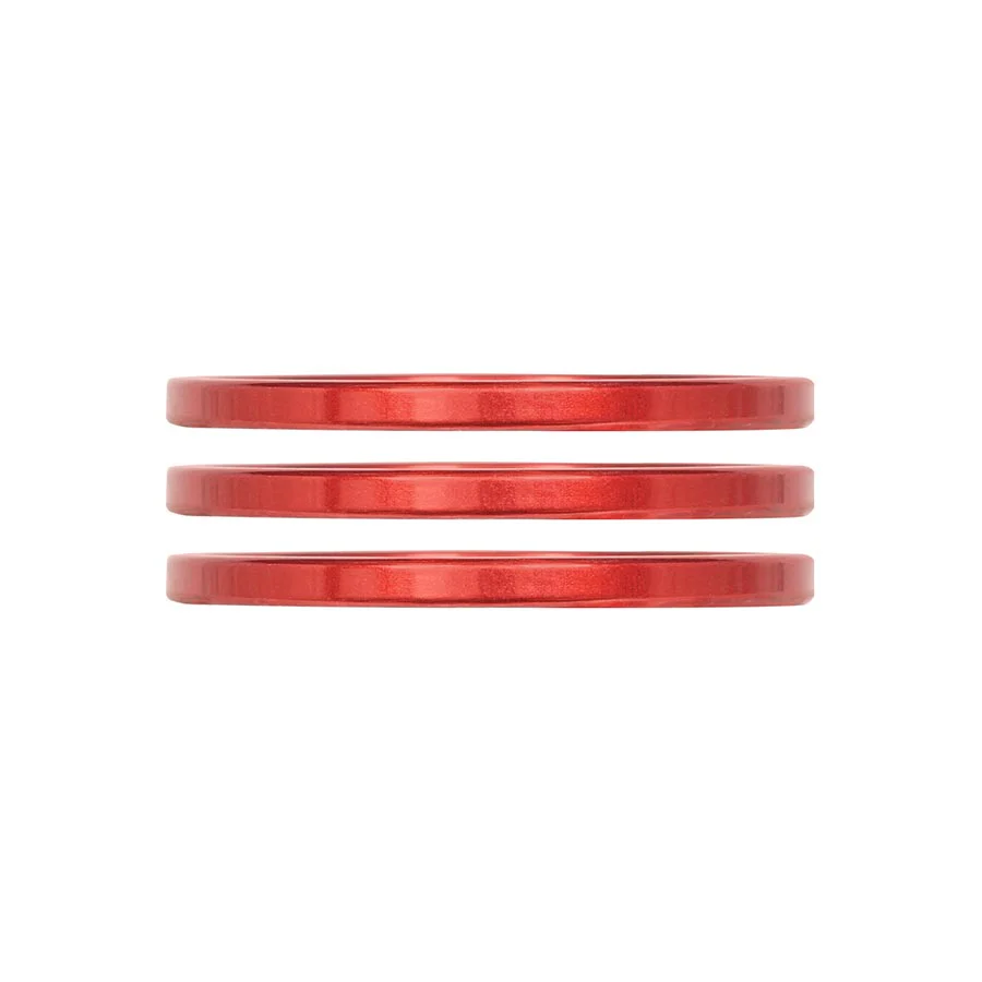 Industry Nine iRiX Headset Spacer 1-1/8'' Height: 2.5mm Aluminum Red 3pcs