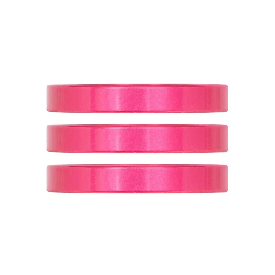 Industry Nine iRiX Headset Spacer 1-1/8'' Height: 5mm Aluminum Pink 3pcs