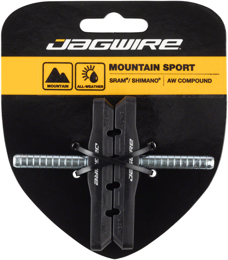 Jagwire Mountain Sport Brake Pads Smooth Post Black