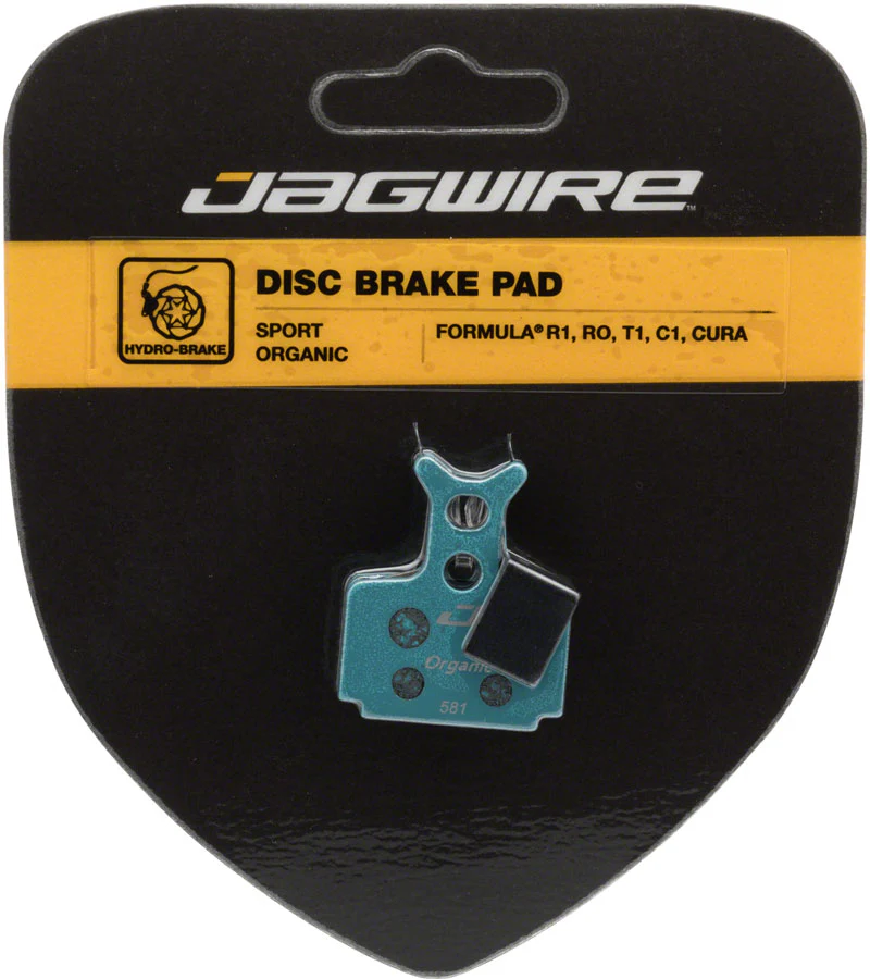 Jagwire Sport Organic Disc Brake Pads - For Formula C1 CR3 Cura Mega R1/R1R RO/ROR RX T1 - Image 2