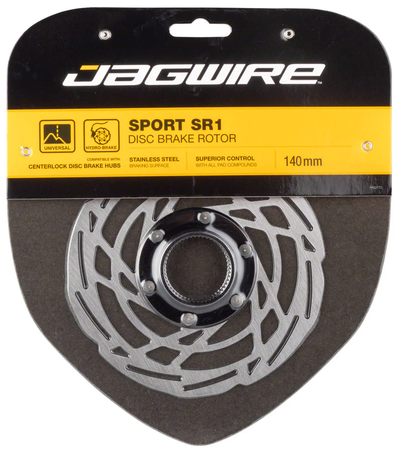 Jagwire Sport SR1 Disc Brake Rotor - 140mm Center Lock Silver - Image 3