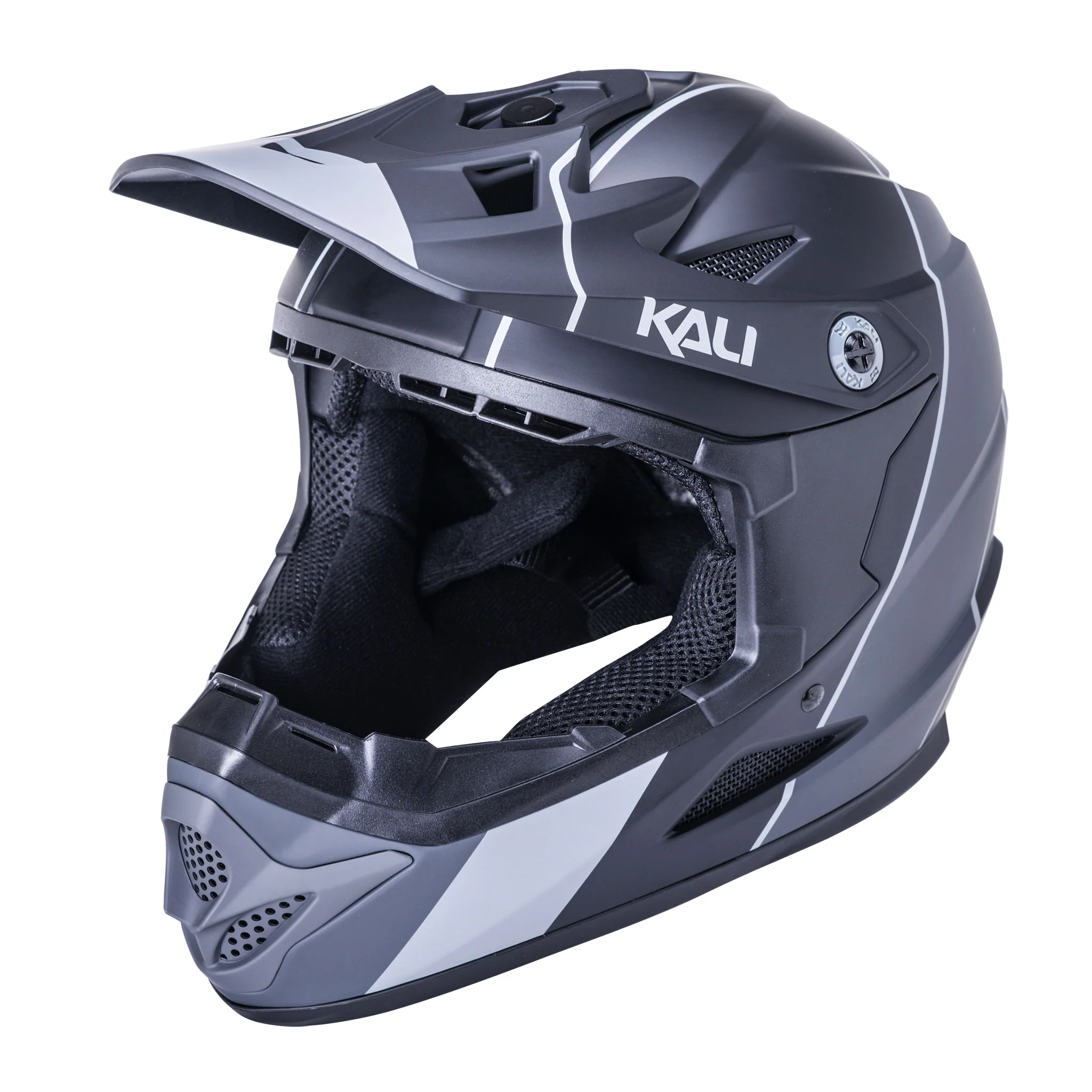 Kali Zoka Stripe Full Face Helmet Large Black/Gray