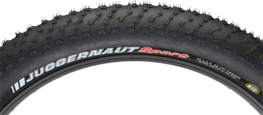 Kenda Juggernaut Sport Tire - 26 x 4.8 Clincher Wire Black 60tpi