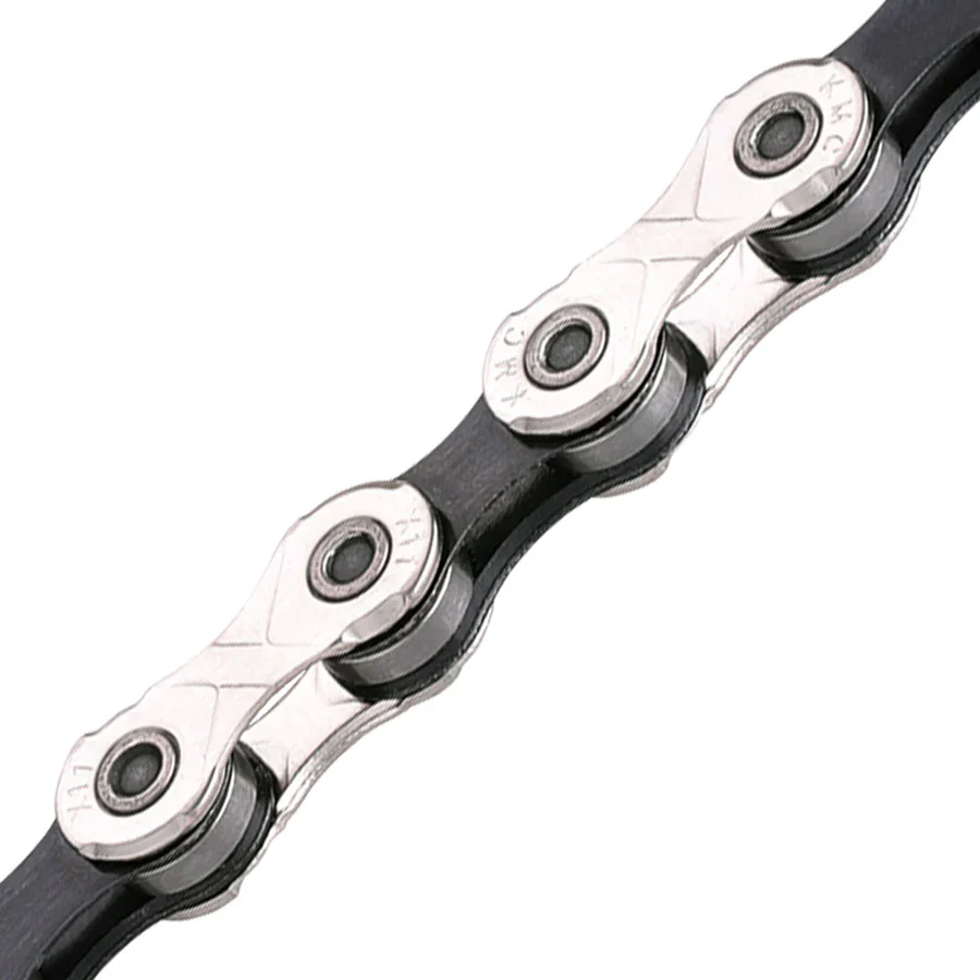 KMC X11 Chain - 11-Speed Nickel/Black Bulk 500 Foot Roll