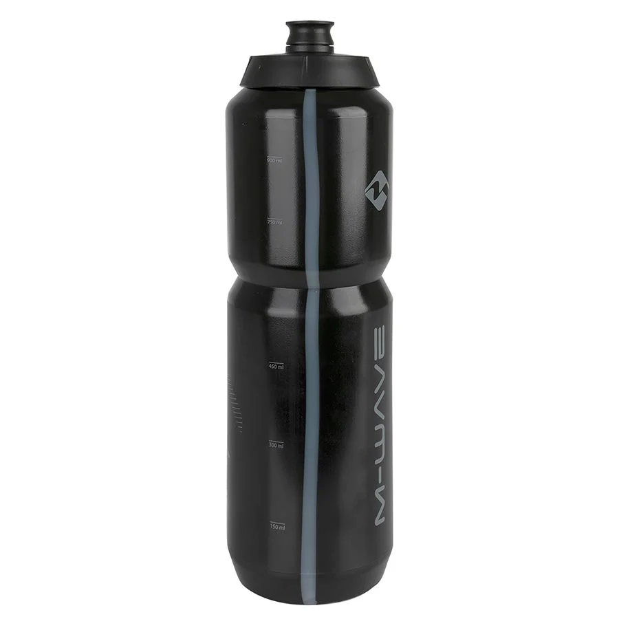M-Wave PBO 1000 Water Bottle 1000ml / 34oz White on Black