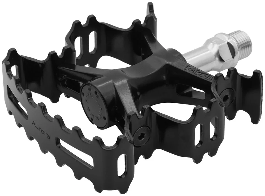 MKS Aurora Pedals - Platform Aluminum 9/16" Black