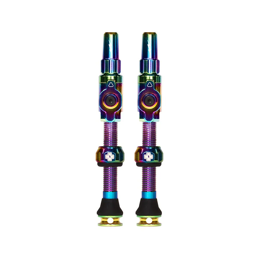 Muc-Off Big Bore Hyrid Tubeless Valve Stems - Large 45mm Iridescent
