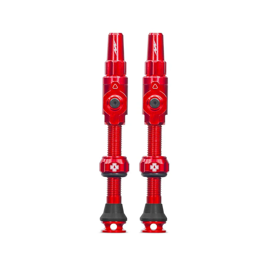 Muc-Off Big Bore Hyrid Tubeless Valve Stems - Large 45mm Red
