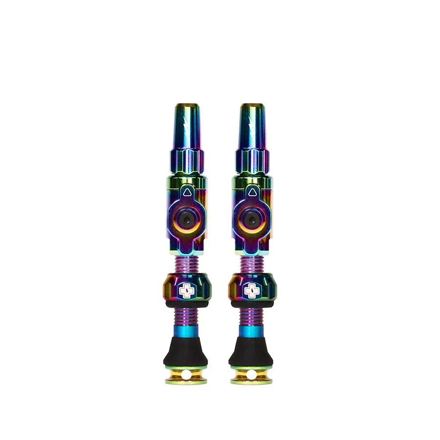 Muc-Off Big Bore Hyrid Tubeless Valve Stems - Medium 35mm Iridescent