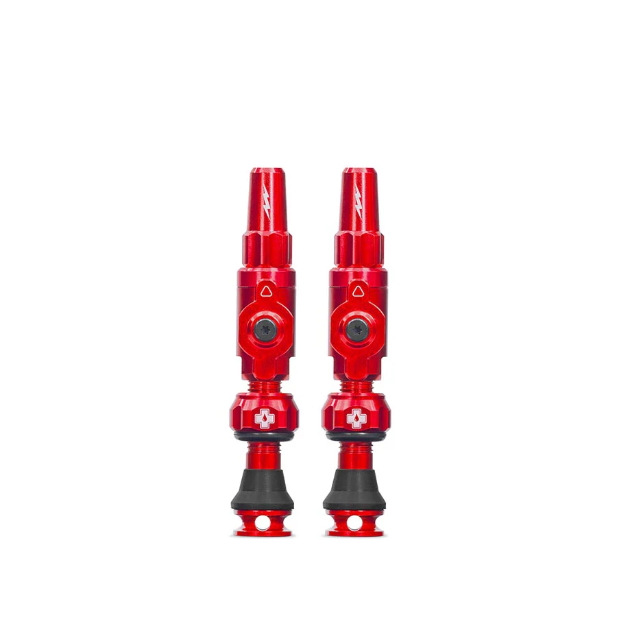 Muc-Off Big Bore Hyrid Tubeless Valve Stems - Small 30mm Red