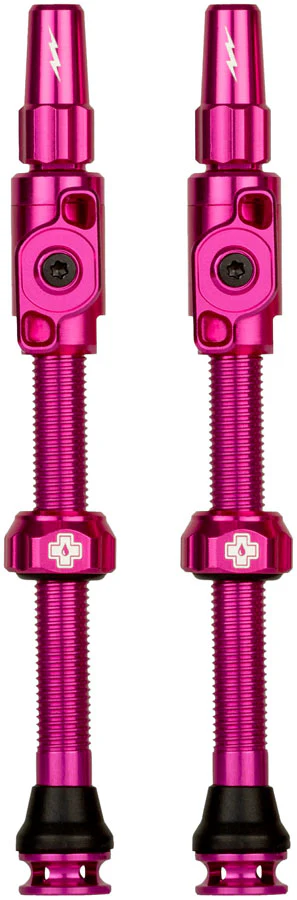 Muc-Off Big Bore Lite Tubeless Valve Stems - XLarge 60mm Pink