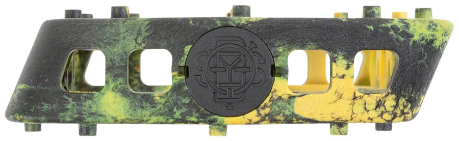 Odyssey Twisted Pro PC Pedals - Platform Composite/Plastic 9/16" Mustard/BLK Swirl - Image 3