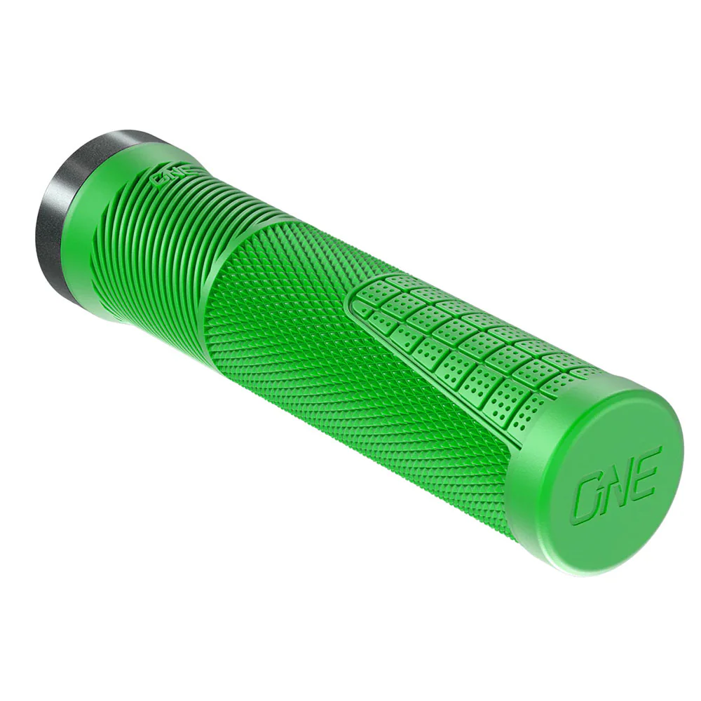 OneUp Components Thin Lock-On Grips Green