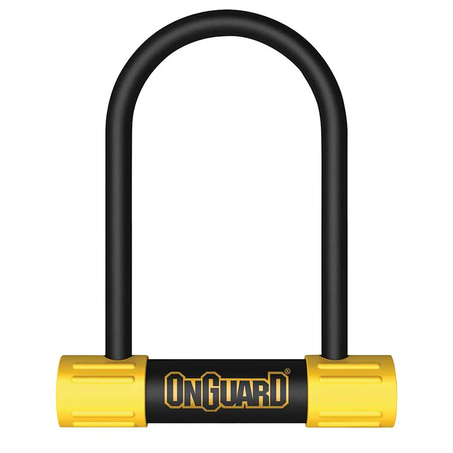 OnGuard BullDog Series U-Lock - 3.5 x 5.5" Keyed BLK/YLW Includes bracket