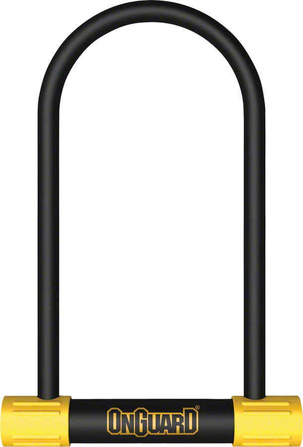 OnGuard BullDog Series U-Lock - 4.5 x 11" Keyed BLK/YLW Includes bracket