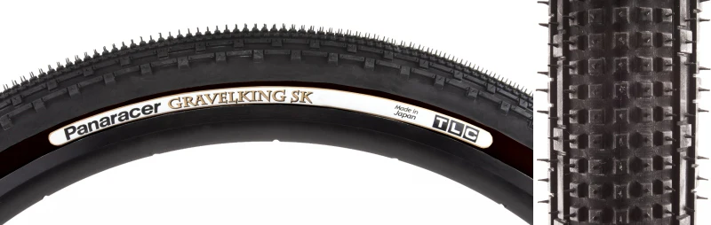 Panaracer GravelKing SK Tire - 700 x 50 Tubeless Folding Black