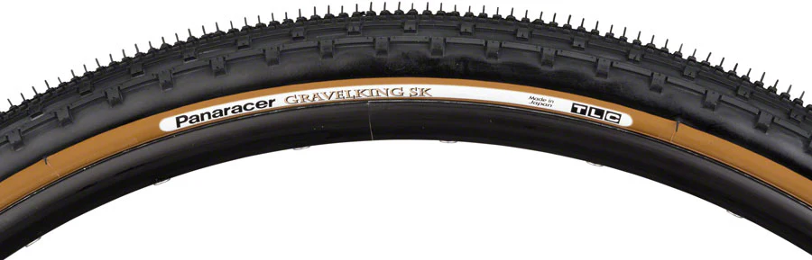 Panaracer GravelKing SK Tire - 700 x 50 Tubeless Folding Black/Brown - Image 3