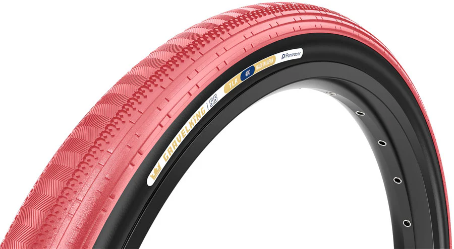 Panaracer GravelKing SS Tire - 700 x 40 Tubeless Folding Sakura/Black