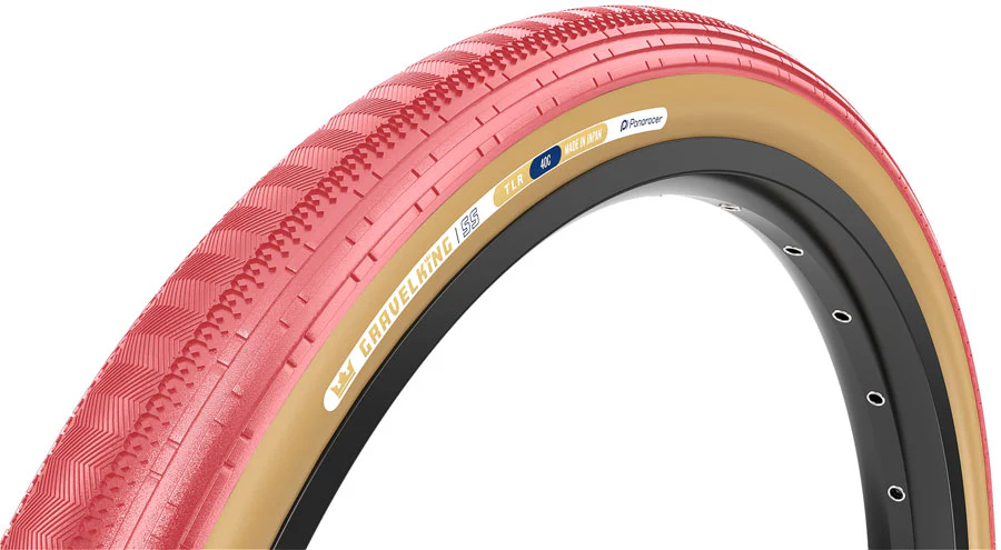 Panaracer GravelKing SS Tire - 700 x 45 Tubeless Folding Sakura/Brown