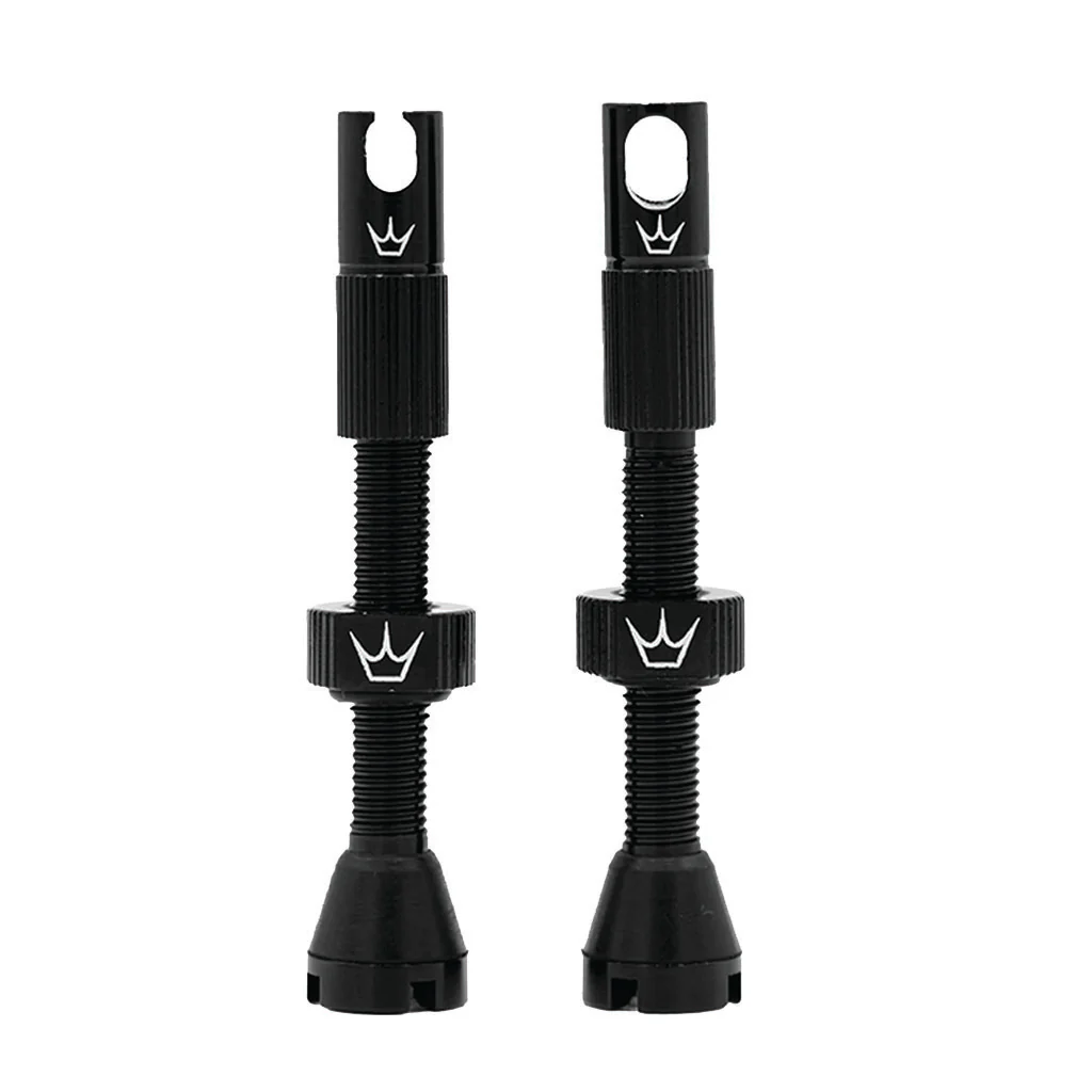 Peaty's Alloy Presta Tubeless Valve Stem Black 42mm Pair